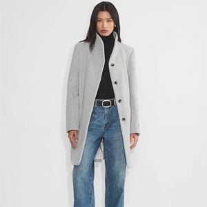 Aritzia Wilfred Cocoon Coat Wool Cashmere
Light Heather Grey